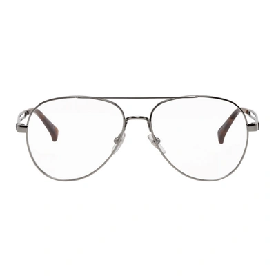 Shop Givenchy Silver Gv 0095 Glasses In 06lb Ruthen