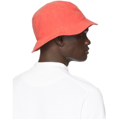 Shop Nike Red Washed Nsw Bucket Hat In 631 Track R