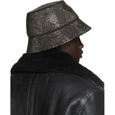 Shop Kara Black Hematite Mesh Bucket Hat In 0422 Hemati
