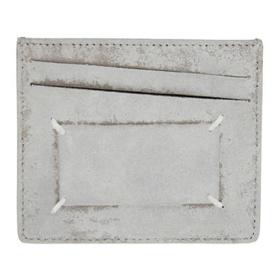 Shop Maison Margiela White 4-stitches Card Holder In H1506 Whtpa