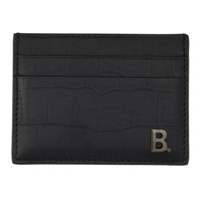 Shop Balenciaga Black B. Card Holder In 1000 Black