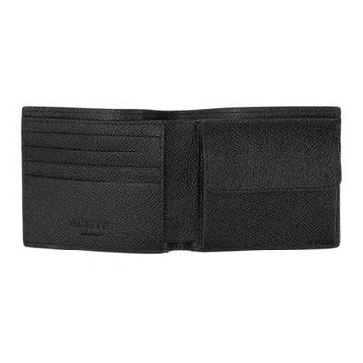 Shop Burberry Black International Coin Bifold Wallet In Black A1189