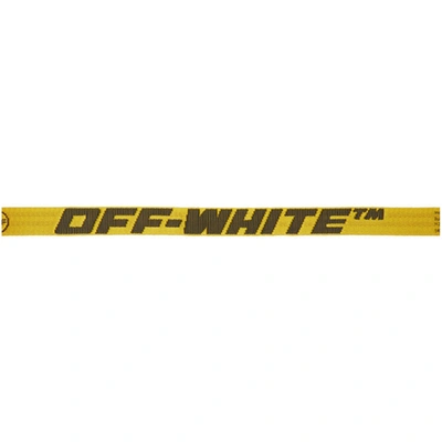 Shop Off-white Yellow & Black Mini 2.0 Industrial Belt In Yellow Black