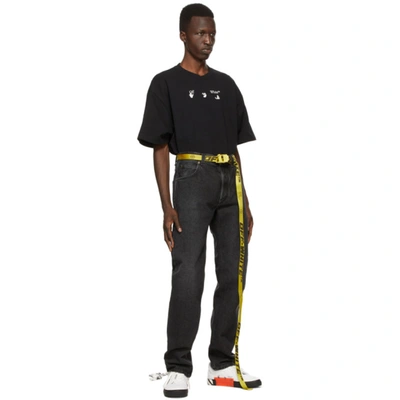 Shop Off-white Yellow & Black Mini 2.0 Industrial Belt In Yellow Black