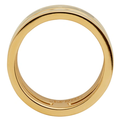 Shop Fendi Gold Bag Bugs Ring In F0a1f Gold