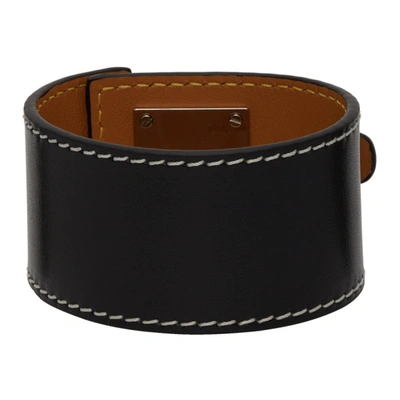 Shop Loewe Black Wrap Bracelet In 1100 Black