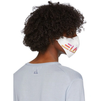 Shop Lanvin Two-pack Multicolor Logo Face Masks In Blck/wht/pk