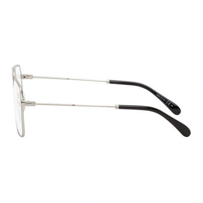 Shop Givenchy Silver Gv 0118 Glasses In 0010 Pallad