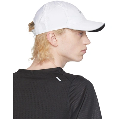 Shop Nike White Featherlight Running Cap In 100 White