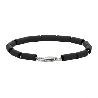 Shop Hugo Boss Black Bard Bracelet In 001 Black