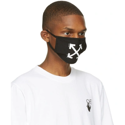 Shop Off-white Black Arrows Mask In Black White