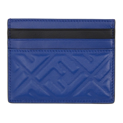 Shop Fendi Blue 'forever ' Business Card Holder In F0u9b Bluen