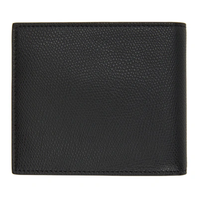 Shop Fendi Black & Gold Corner Mono Eye Billfold Wallet In F0kur Black
