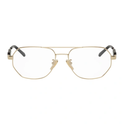 Shop Balenciaga Gold Demo Tag Smart Glasses In 003 Gold