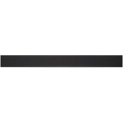 Shop Ermenegildo Zegna Reversible Black Logo Belt In Ner Blk