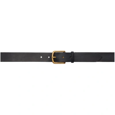 Shop Maximum Henry Black & Gold Wide Standard Belt In Black Gold