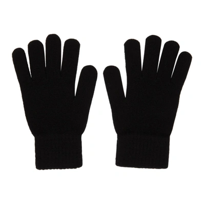 Shop John Elliott Black Wool & Cashmere Gloves