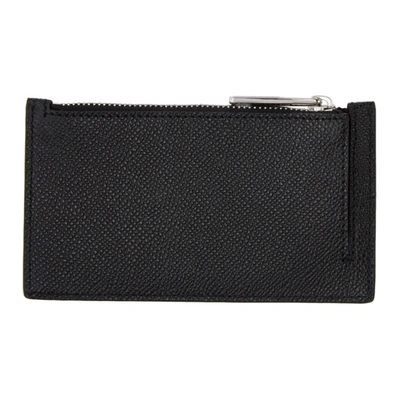 Shop Givenchy Black Eros Zipped Card Holder In 001 Black