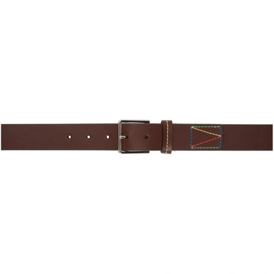 Shop Ps By Paul Smith Brown Classic Belt In Brown 66