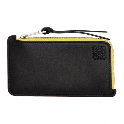 Shop Loewe Black Rainbow Coin Wallet In 9991 Multic