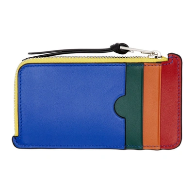 Shop Loewe Black Rainbow Coin Wallet In 9991 Multic