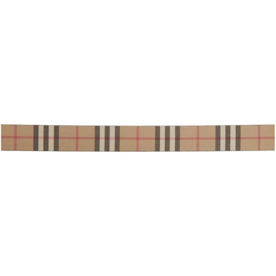 Burberry Vintage Check Belt In Brown | ModeSens