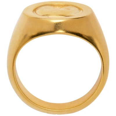 Shop Ludovic De Saint Sernin Gold Bottom Ring