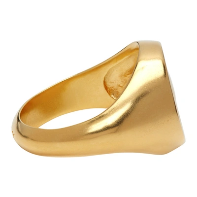 Shop Ludovic De Saint Sernin Gold Bottom Ring