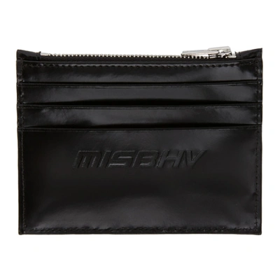 Shop Misbhv Black Embossed Monogram Card Holder