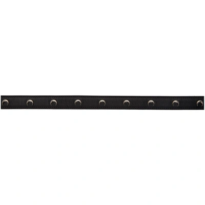 Shop Marine Serre Black Logo Belt