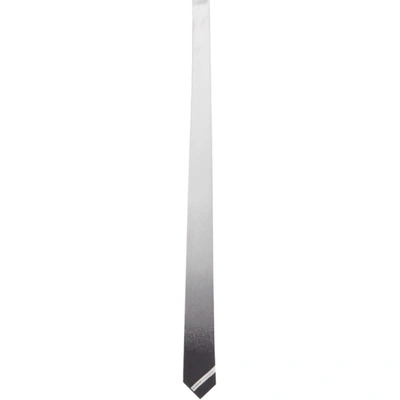 Shop Givenchy Grey Gradient Tie In 004 Blackwh