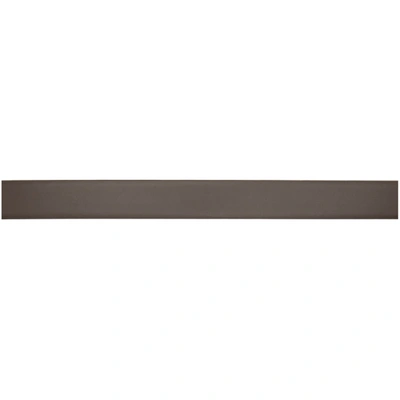 Shop Ermenegildo Zegna Reversible Black And Brown Logo Belt In Nvt Blk