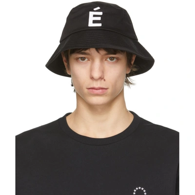Shop Etudes Studio Black Training Patch Bucket Hat