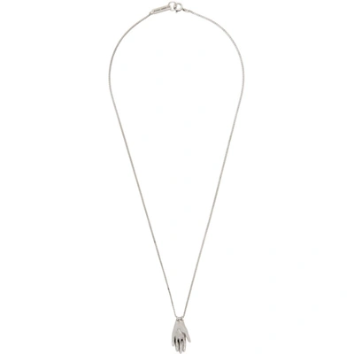 Shop Isabel Marant Silver Amore Necklace In Silver 08si