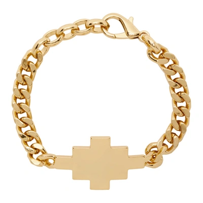 Shop Marcelo Burlon County Of Milan Gold Cross Bracelet