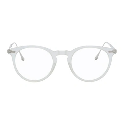 Shop Matsuda Transparent M2026 Glasses In Matte Cryst