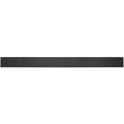 Shop Gucci Reversible Black Thin Gg Belt In 8170 Nero/n