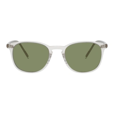 Shop Oliver Peoples Yellow Finley Vintage Sunglasses In 109452 Buff