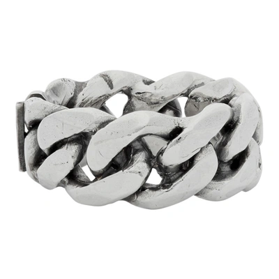 Shop Emanuele Bicocchi Silver Chain Ring