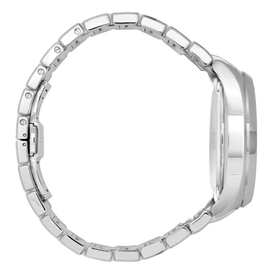Shop Fendi Silver 'momento ' Chronograph Watch In Silvr/black