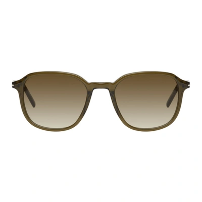 Shop Saint Laurent Green Sl 385 Sunglasses In 303 Green