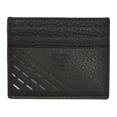 Shop Fendi Grey Dégradé Card Holder In F10vx Grey