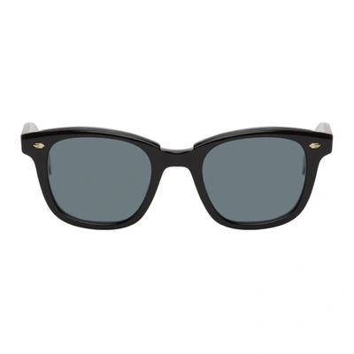 Shop Garrett Leight Black Calabar Sunglasses