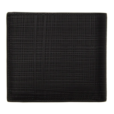 Shop Loewe Black Linen Bifold Wallet In 1100 Black