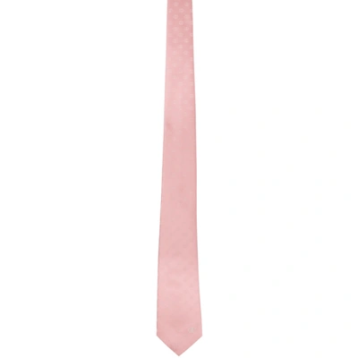 Shop Gucci Pink Silk Interlocking G Tie In 5700 Old Ro