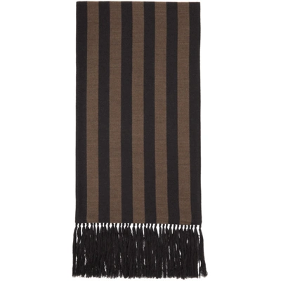 Shop Fendi Brown 'forever ' Scarf In F165s Brwn