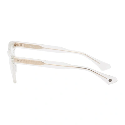 Shop Dita Transparent Mann Glasses In Crystal