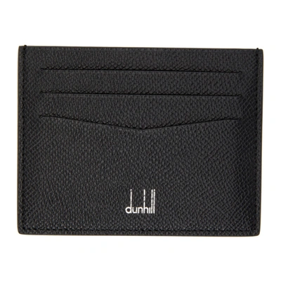 Shop Dunhill Black Cadogan Card Holder In 001 Black