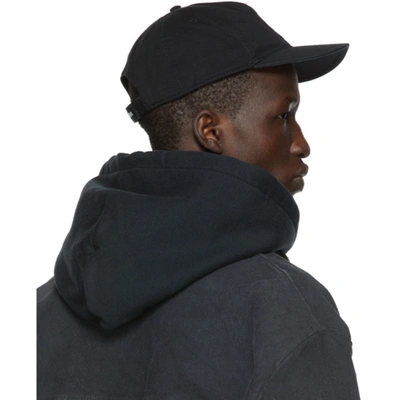 Shop Heron Preston Black Embroidered Herons Cap In Black Light