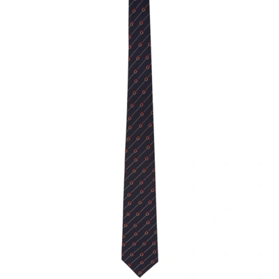 Shop Gucci Blue Silk Gg Tie In 4000 Midblu